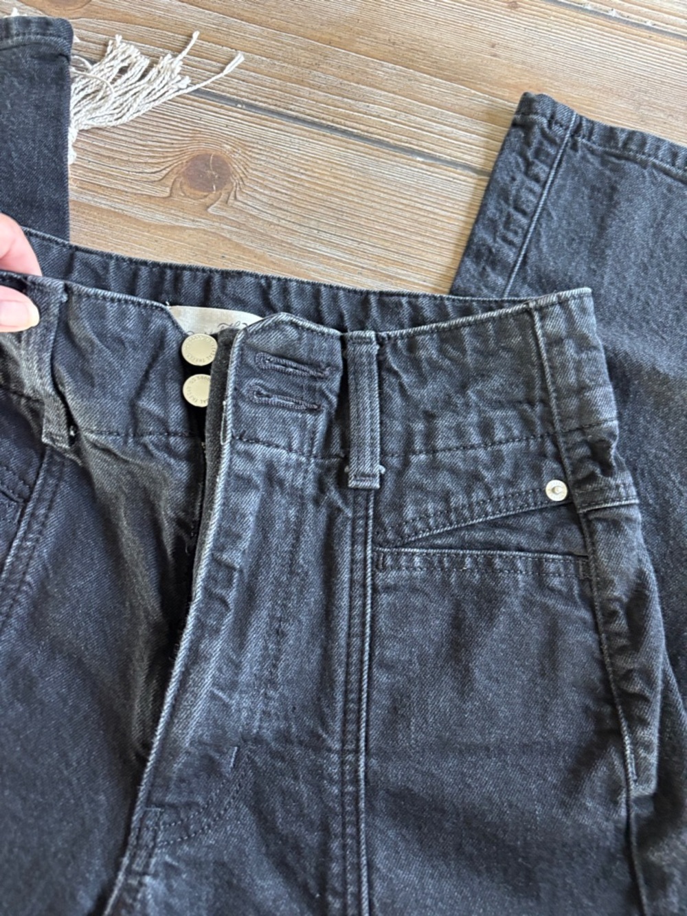 Universal Thread Black High-Rise Wide Leg Jeans - Picture 2 of 7